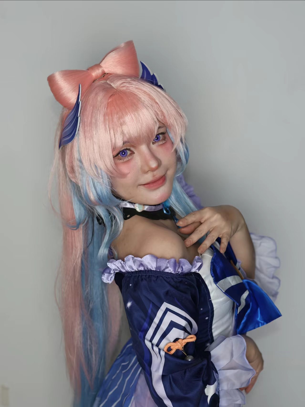 粉蓝假发 Coser 原图