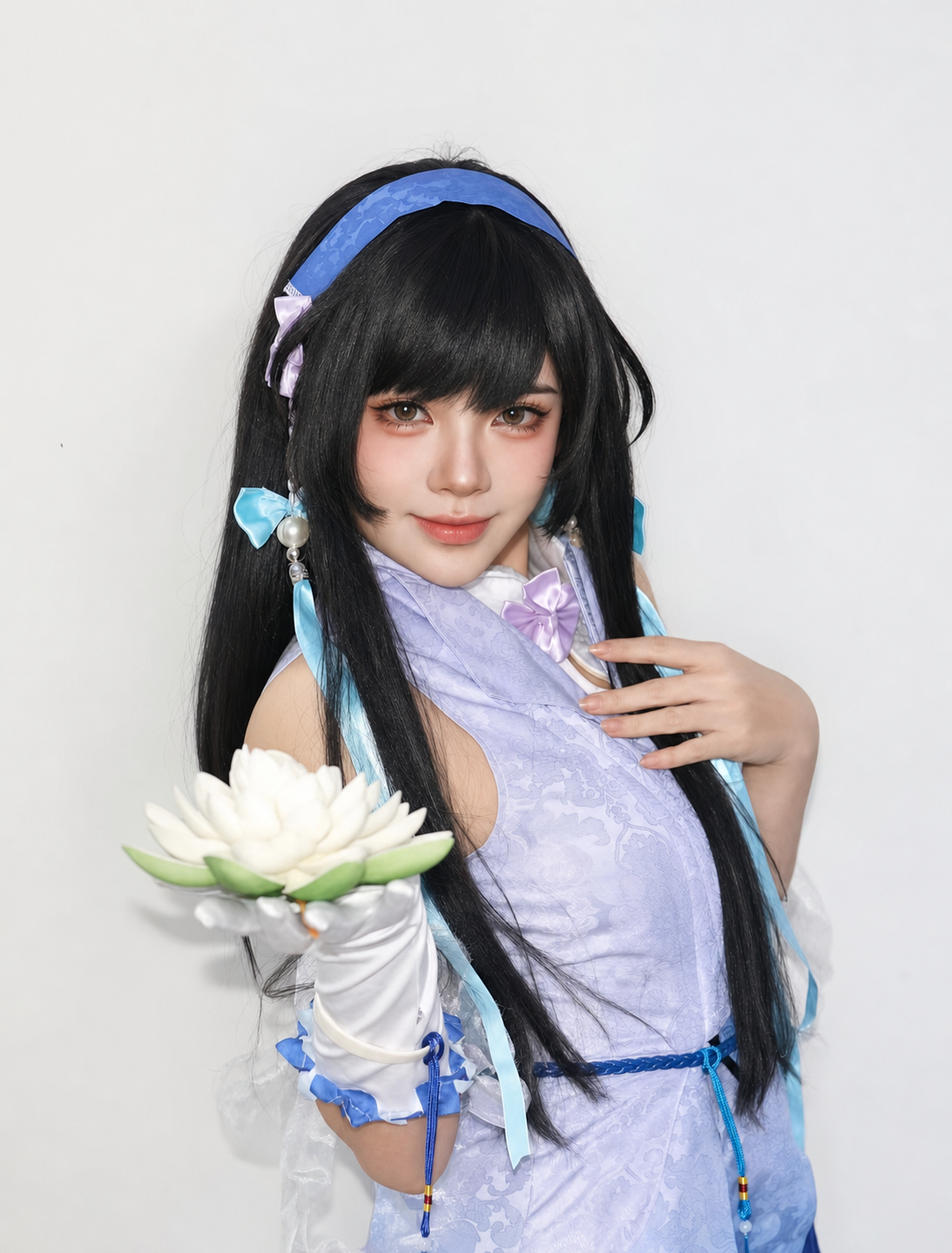 黑发 Coser 精修后